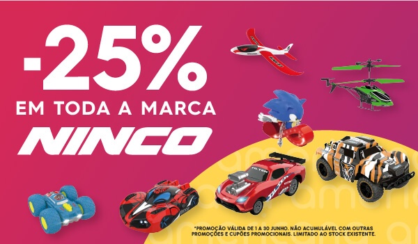 -25% em toda a marca NINCO